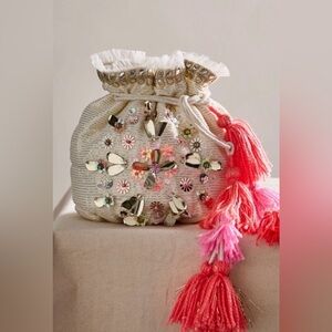FREE PEOPLE Sparkle Mini Gift Sack